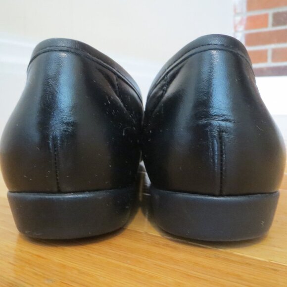 Women's Black SAS Penny Loafers Wedges Slip On Shoes Size 10 M EUC - Picture 4 of 10